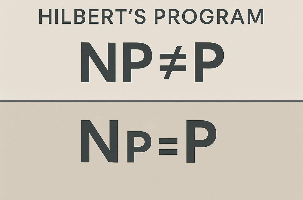 Программа Гильберта, NP ≠ P, Рефлексия