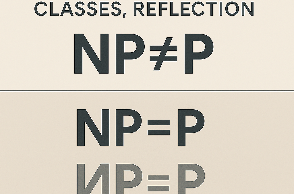 Языки логики и классы сложности. рефлексия. np ≠ p